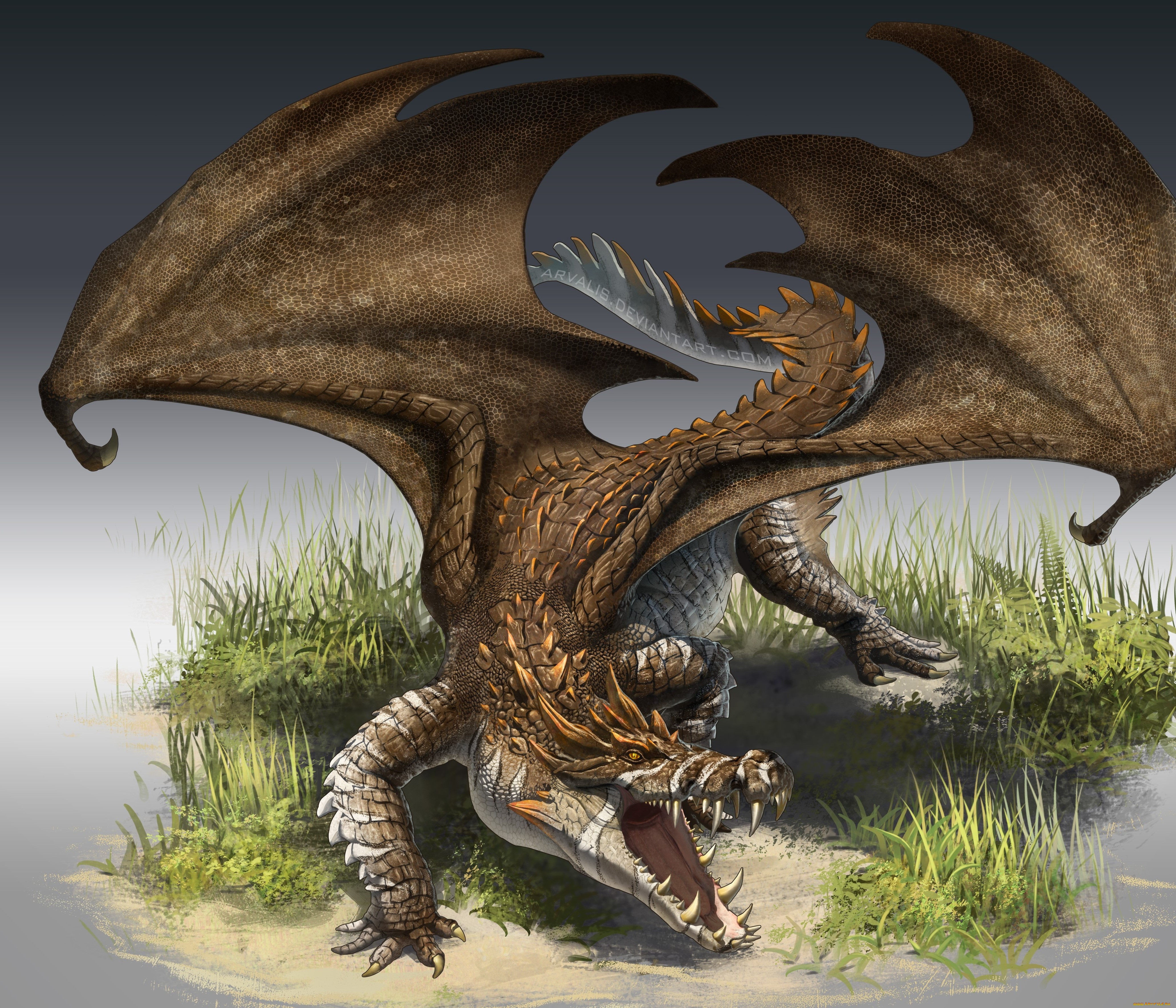 Мифический дракон гибрид